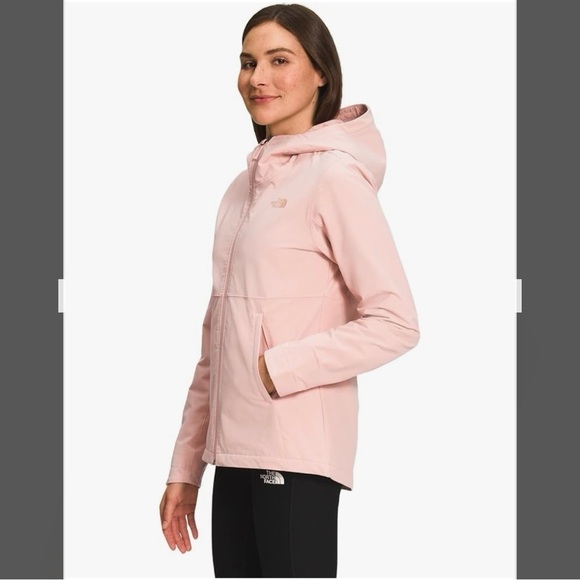 THE NORTH FACE WOMEN'S SHELBE RASCHEL SOFT-SHELL HOODIE in Pearl Pink Size S - Picture 5 of 16